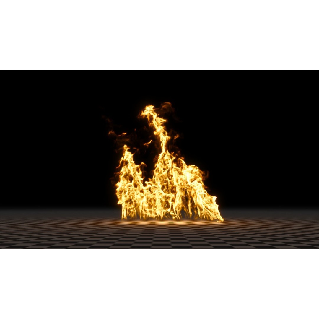 3D Fire Animation Model – Realistic VDB Fireplace Simulation - View 38
