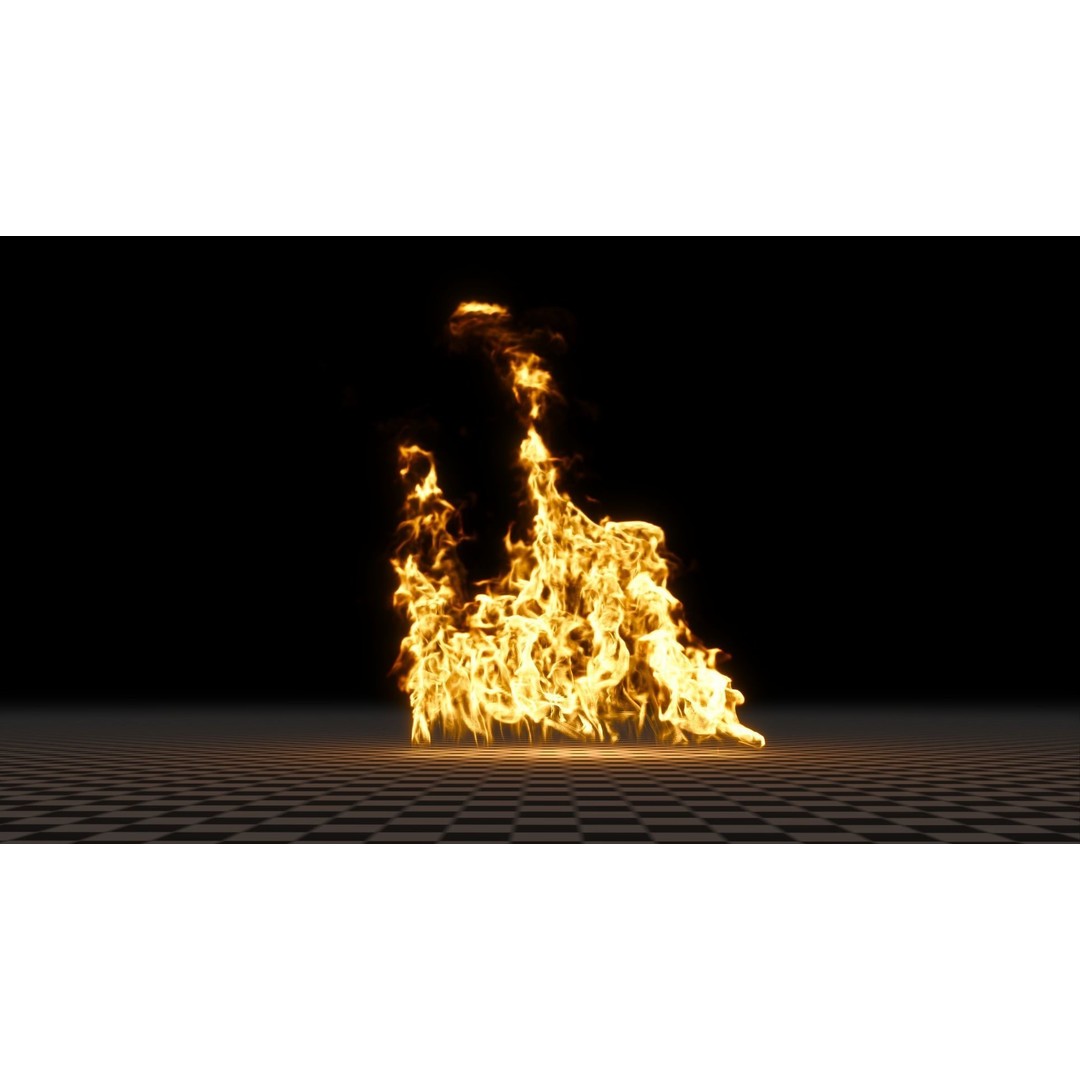 3D Fire Animation Model – Realistic VDB Fireplace Simulation - View 40