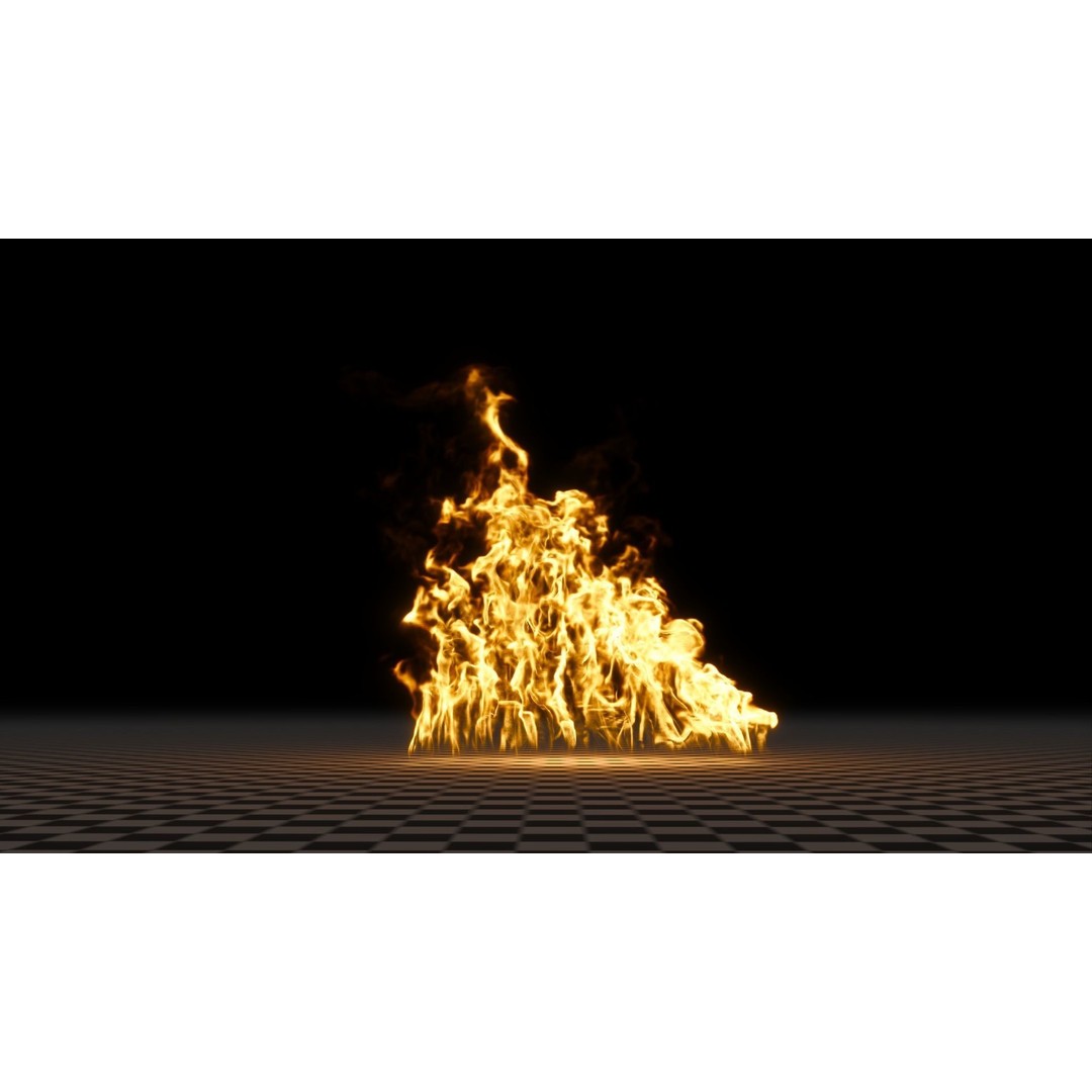 3D Fire Animation Model – Realistic VDB Fireplace Simulation - View 45