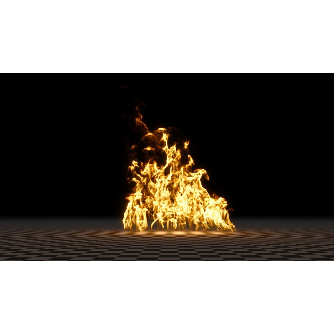 3D Fire Animation Model – Realistic VDB Fireplace Simulation - View 46