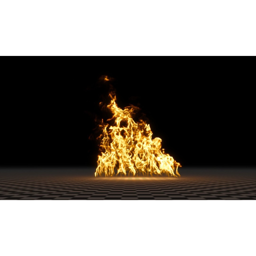 3D Fire Animation Model – Realistic VDB Fireplace Simulation - View 47
