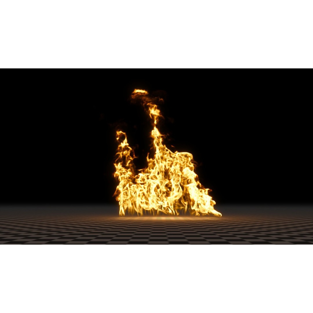 3D Fire Animation Model – Realistic VDB Fireplace Simulation - View 49