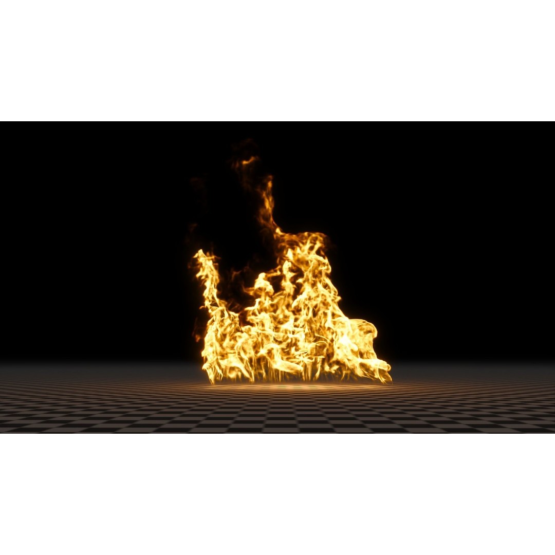 3D Fire Animation Model – Realistic VDB Fireplace Simulation - View 51