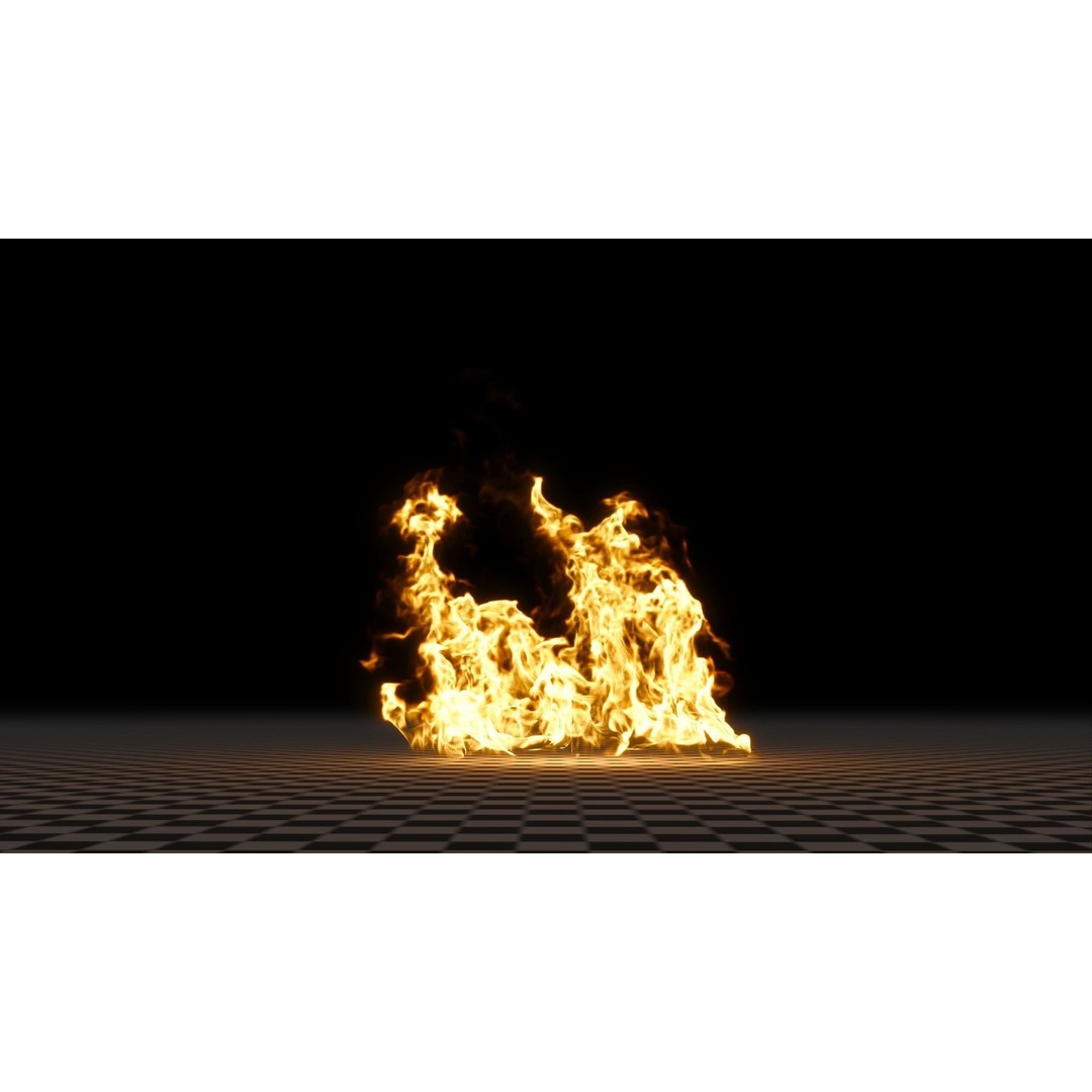 3D Fire Animation Model – Realistic VDB Fireplace Simulation - View 54