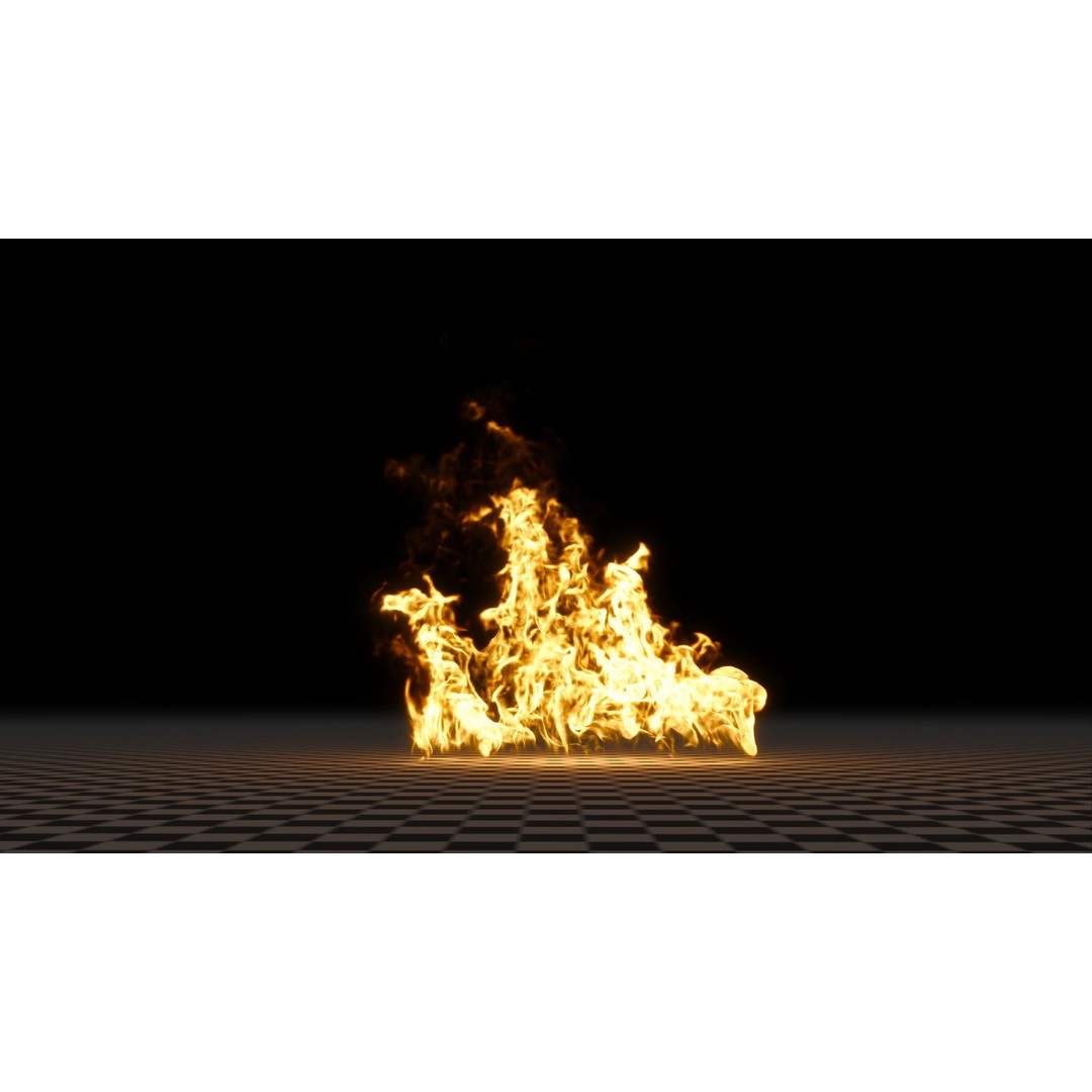 3D Fire Animation Model – Realistic VDB Fireplace Simulation - View 56