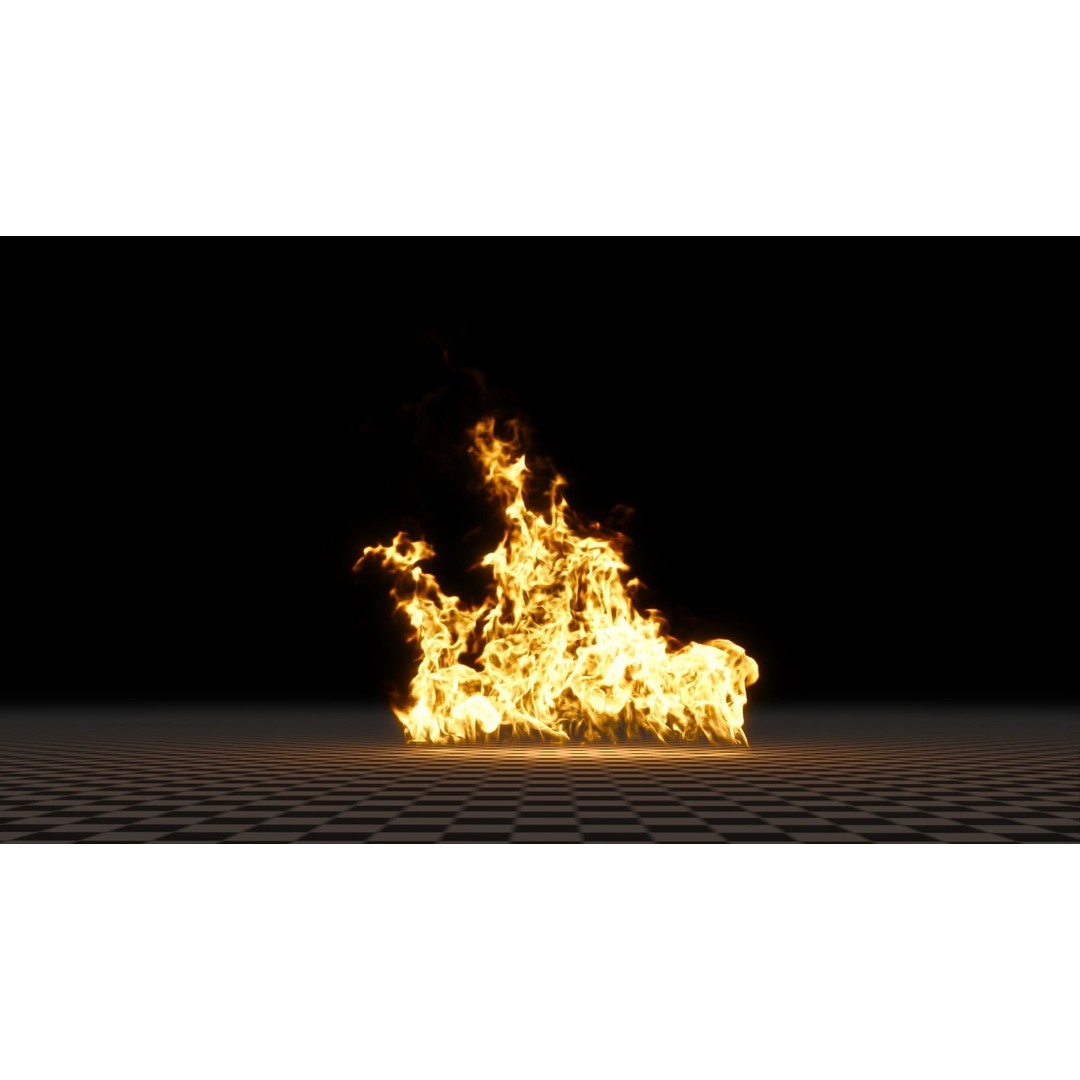 3D Fire Animation Model – Realistic VDB Fireplace Simulation - View 64