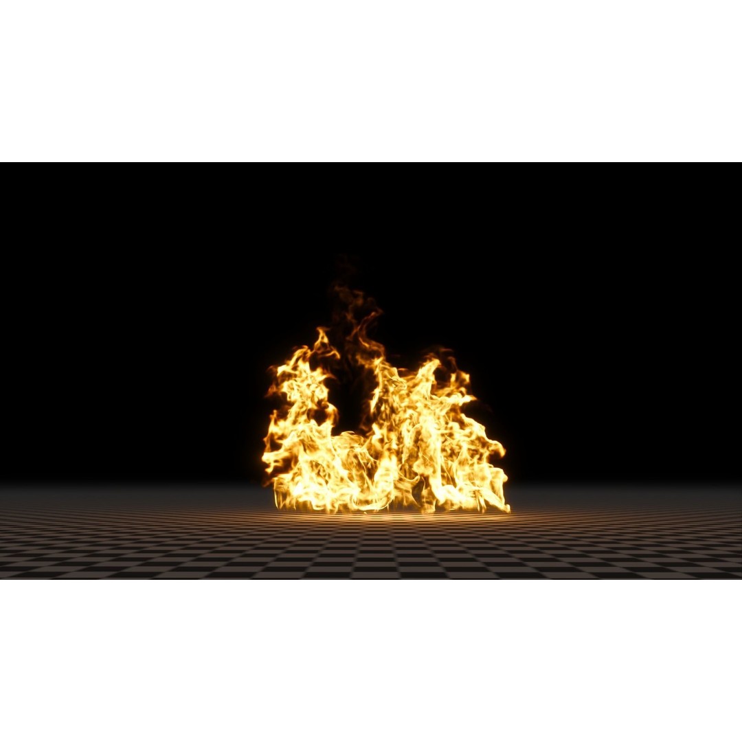 3D Fire Animation Model – Realistic VDB Fireplace Simulation - View 68