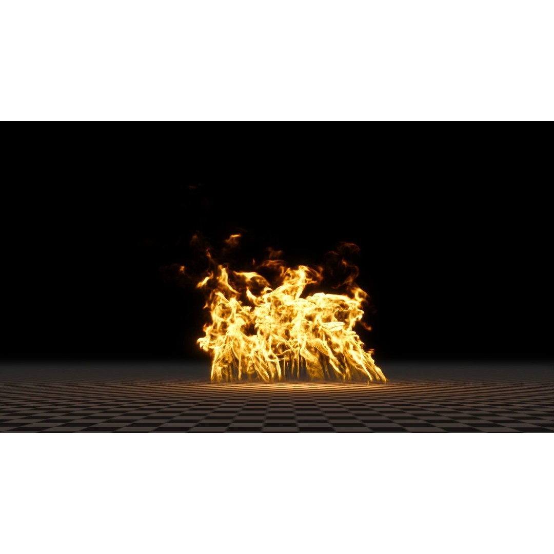 3D Fire Animation Model – Realistic VDB Fireplace Simulation - View 71
