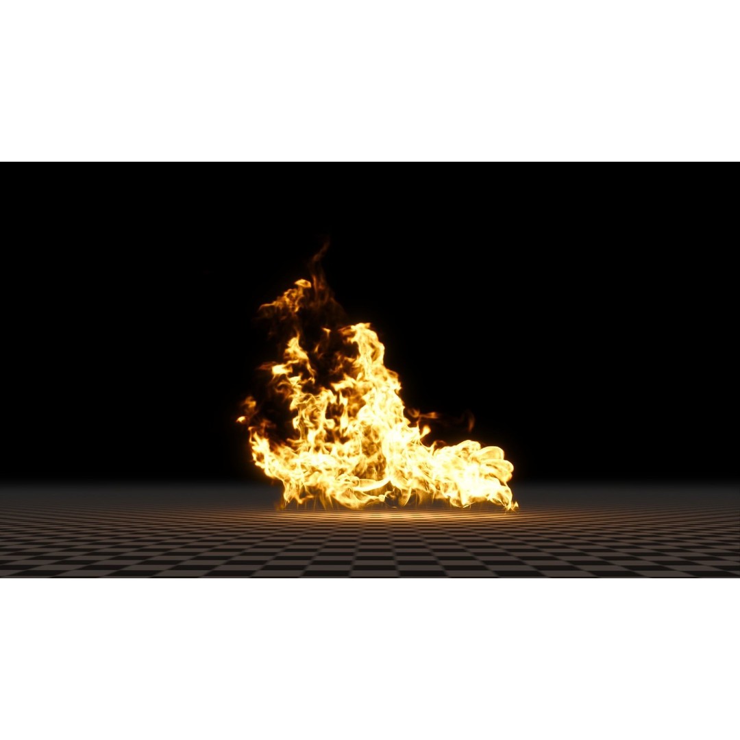 3D Fire Animation Model – Realistic VDB Fireplace Simulation - View 72