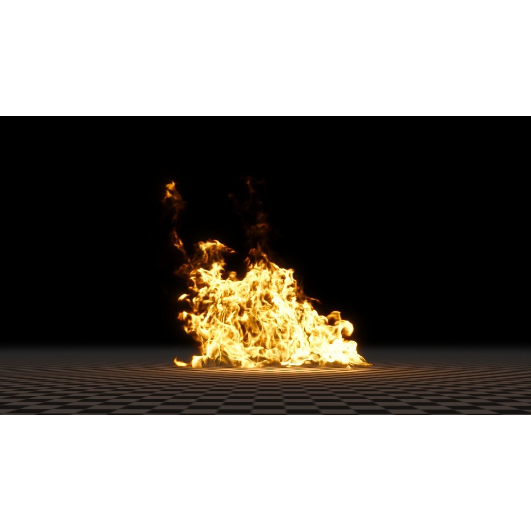 3D Fire Animation Model – Realistic VDB Fireplace Simulation - View 75