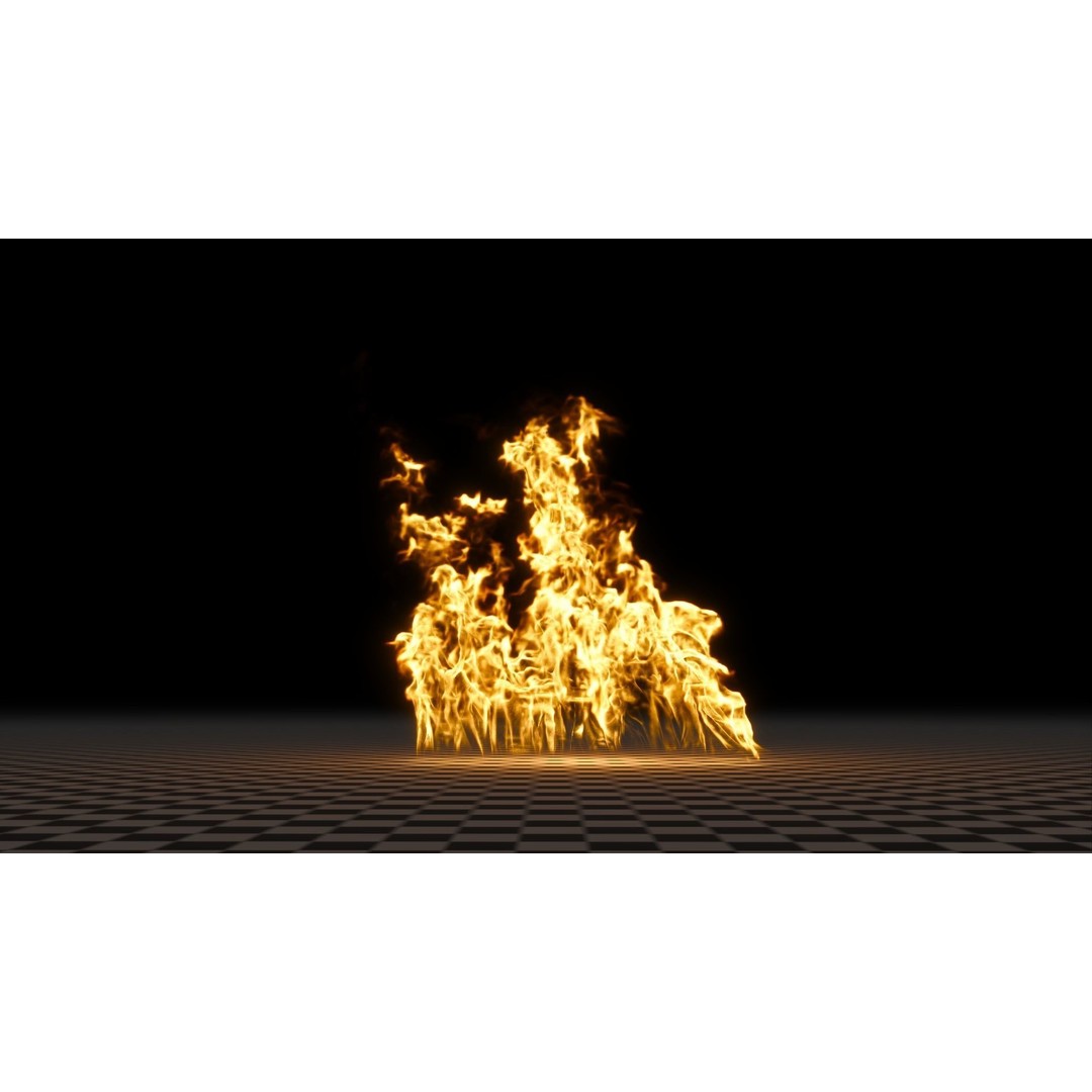 3D Fire Animation Model – Realistic VDB Fireplace Simulation - View 80