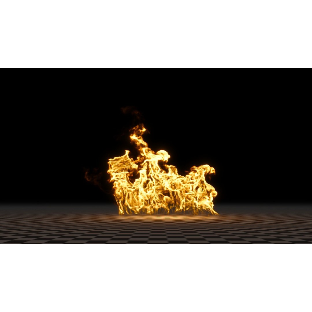 3D Fire Animation Model – Realistic VDB Fireplace Simulation - View 83