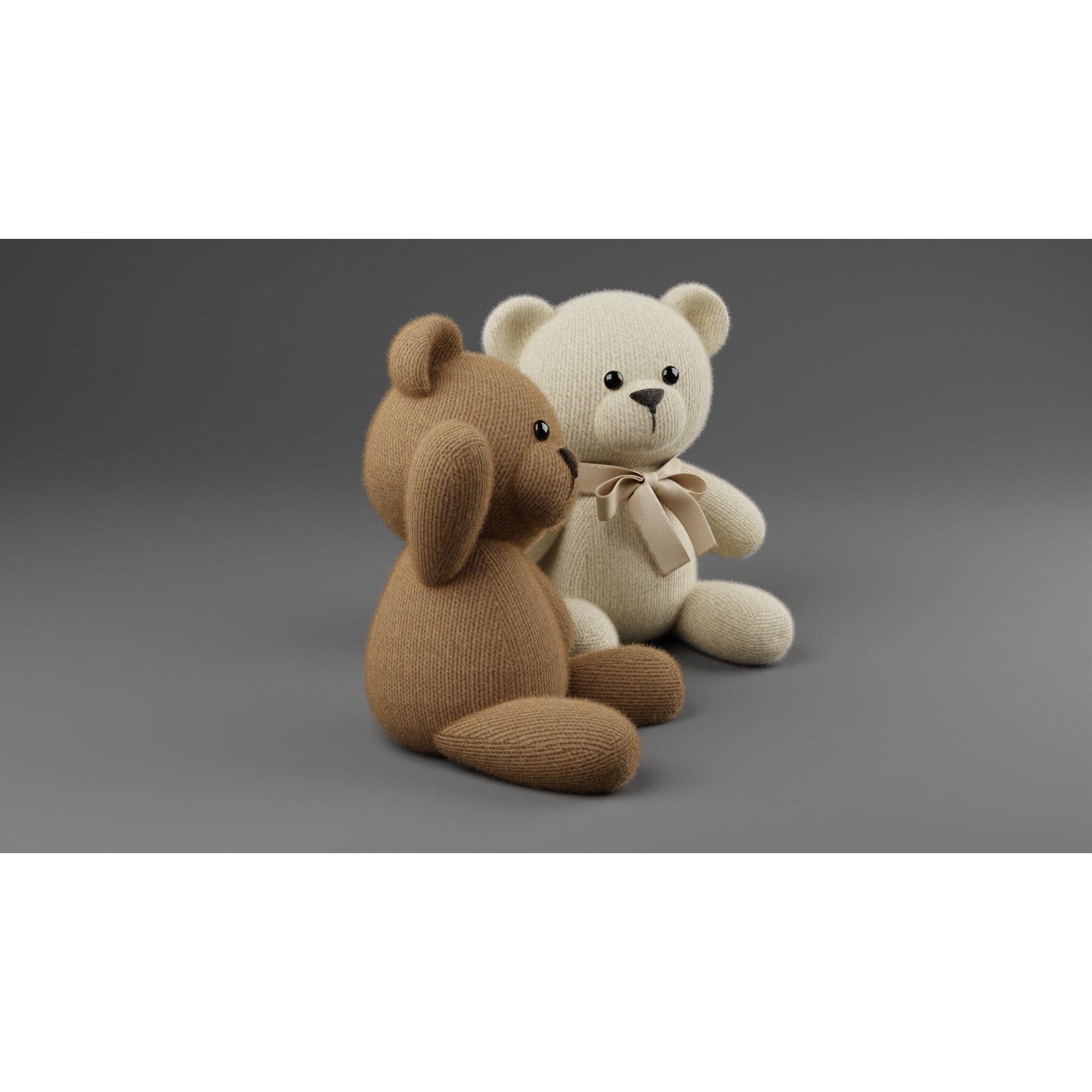 Teddy Bear - Rigged Plush Toy 3D Model - View 5