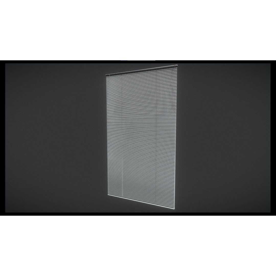 Venetian Blind 3D Model – Animated Low Poly Interior Asset, FBX - View 4