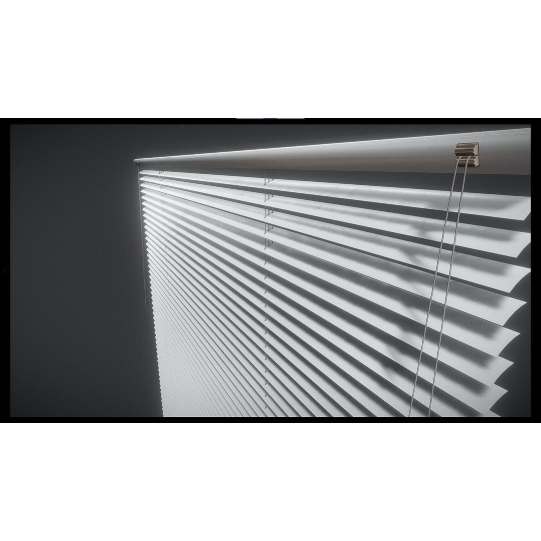 Venetian Blind 3D Model – Animated Low Poly Interior Asset, FBX - View 6