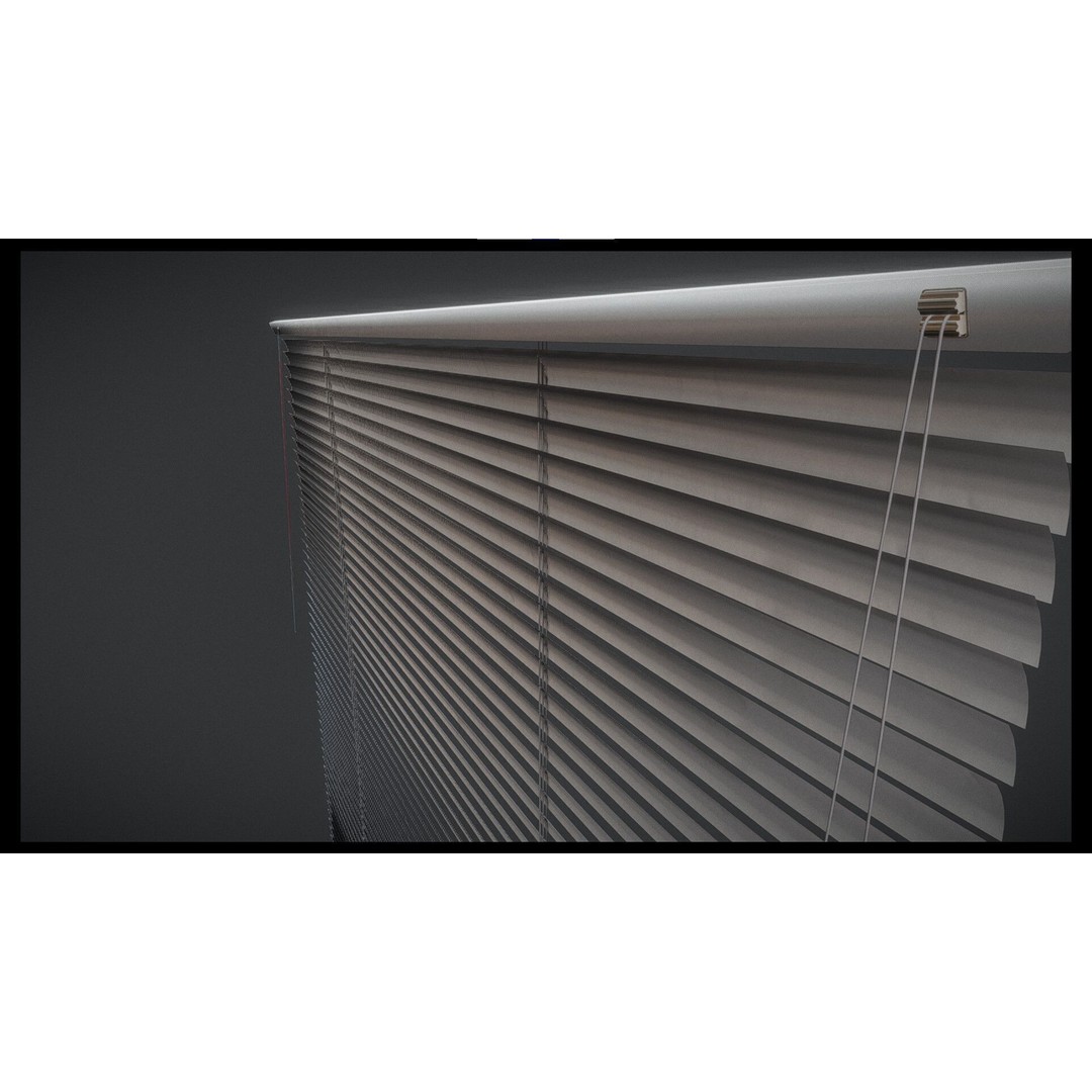 Venetian Blind 3D Model – Animated Low Poly Interior Asset, FBX - View 8