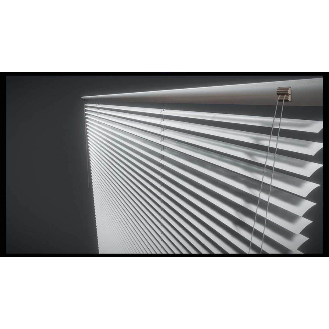 Venetian Blind 3D Model – Animated Low Poly Interior Asset, FBX - View 9