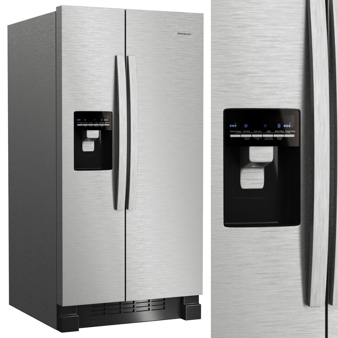Whirlpool Appliance 3D Model – Kitchen Collection, FBX, OBJ - View 7