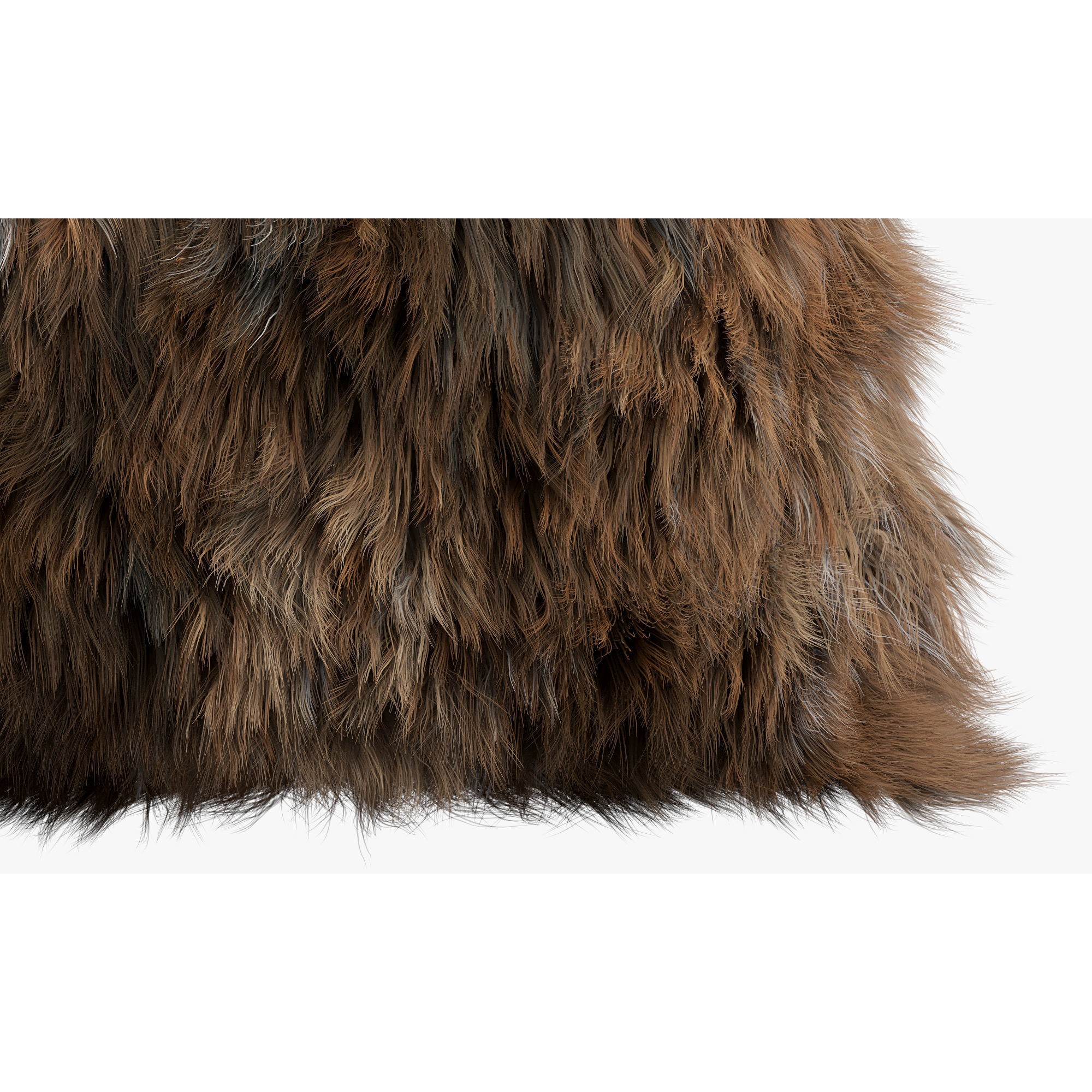 Collection of 38 Fur Pillows - High-Quality 3D Model - View 12