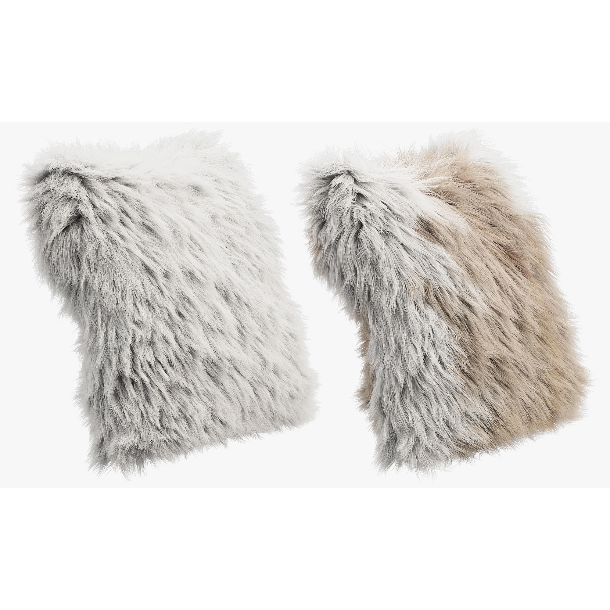Collection of 38 Fur Pillows - High-Quality 3D Model - View 17