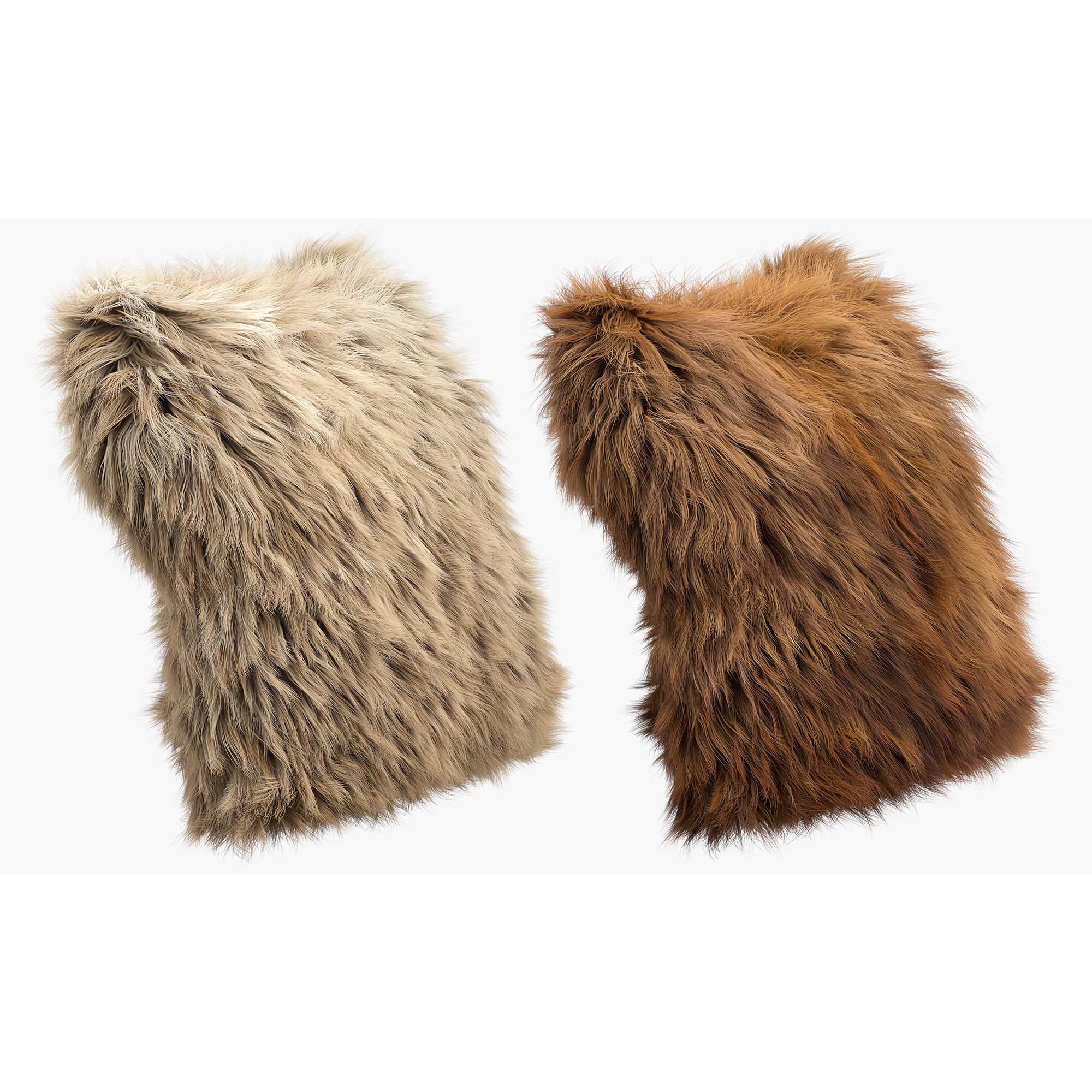 Collection of 38 Fur Pillows - High-Quality 3D Model - View 18