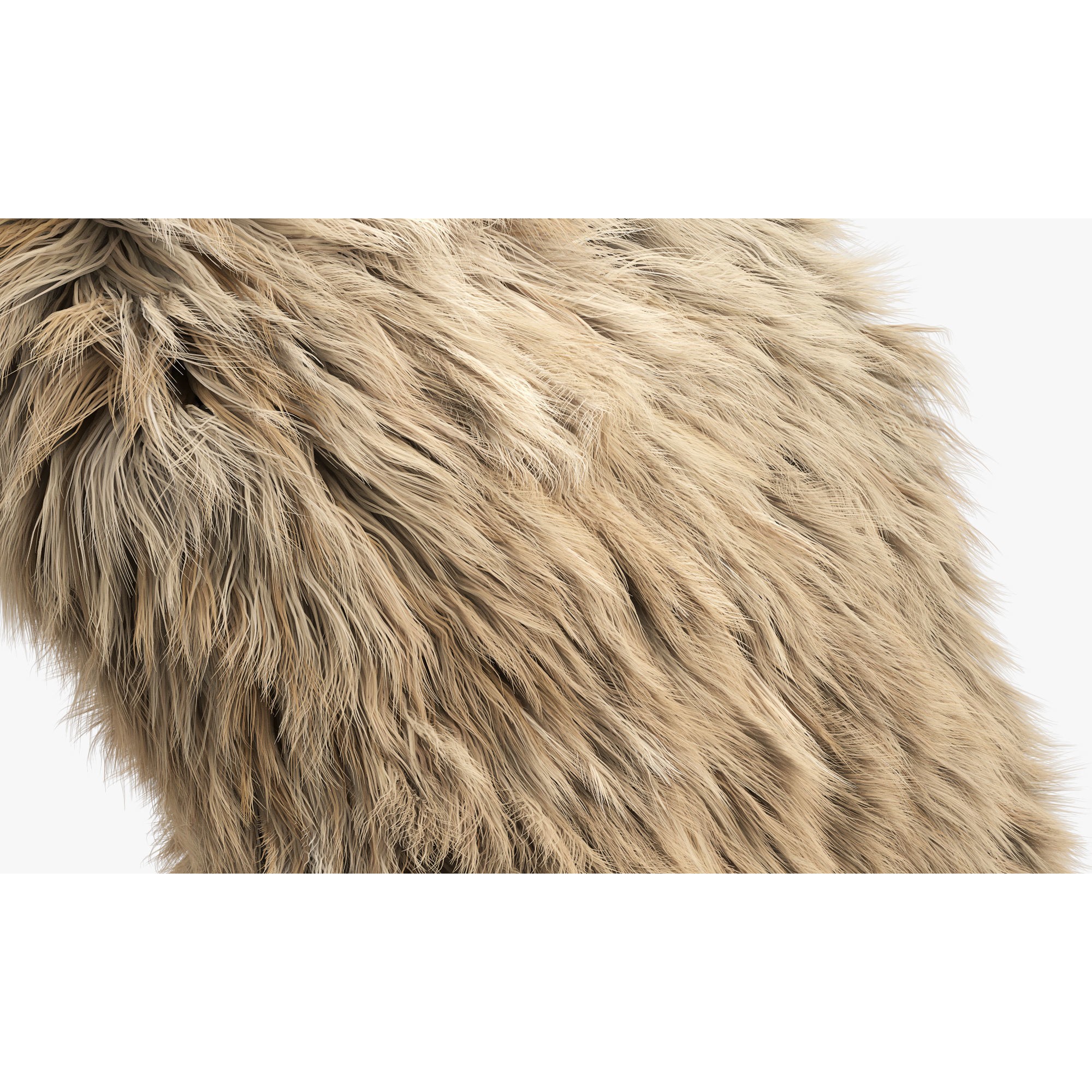 Collection of 38 Fur Pillows - High-Quality 3D Model - View 19