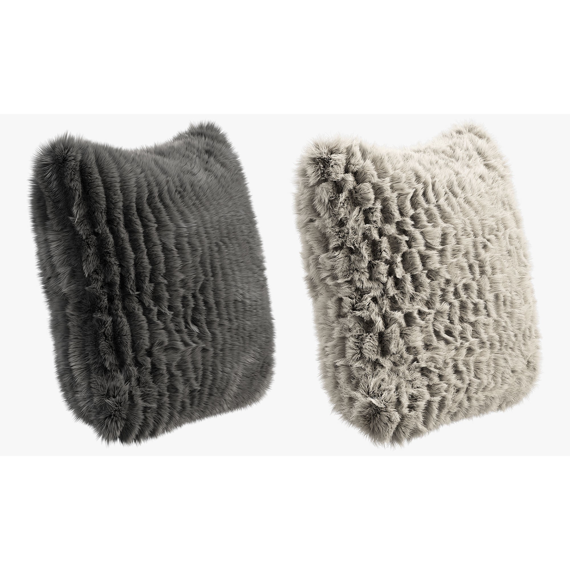 Collection of 38 Fur Pillows - High-Quality 3D Model - View 86
