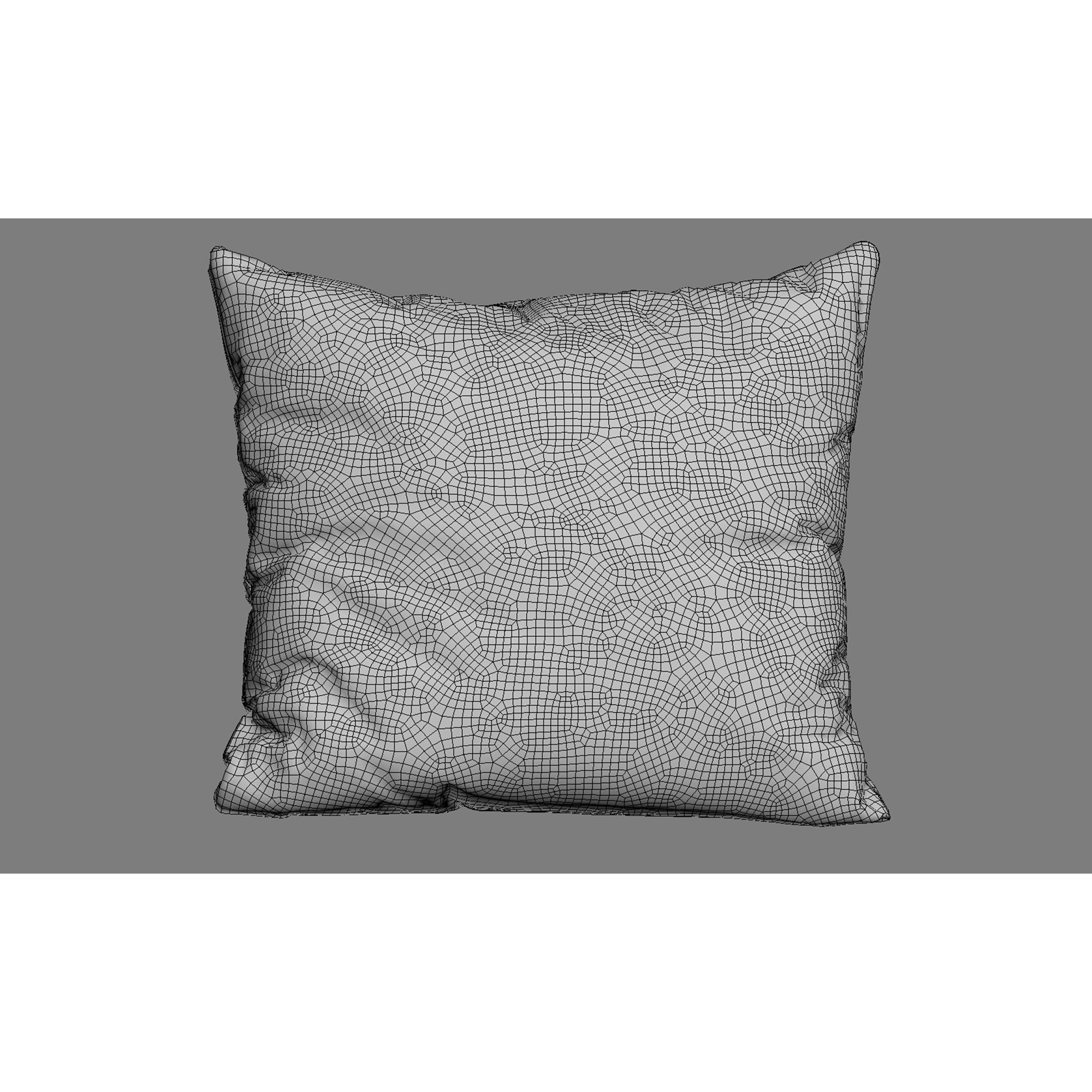 Collection of 38 Fur Pillows - High-Quality 3D Model - View 89