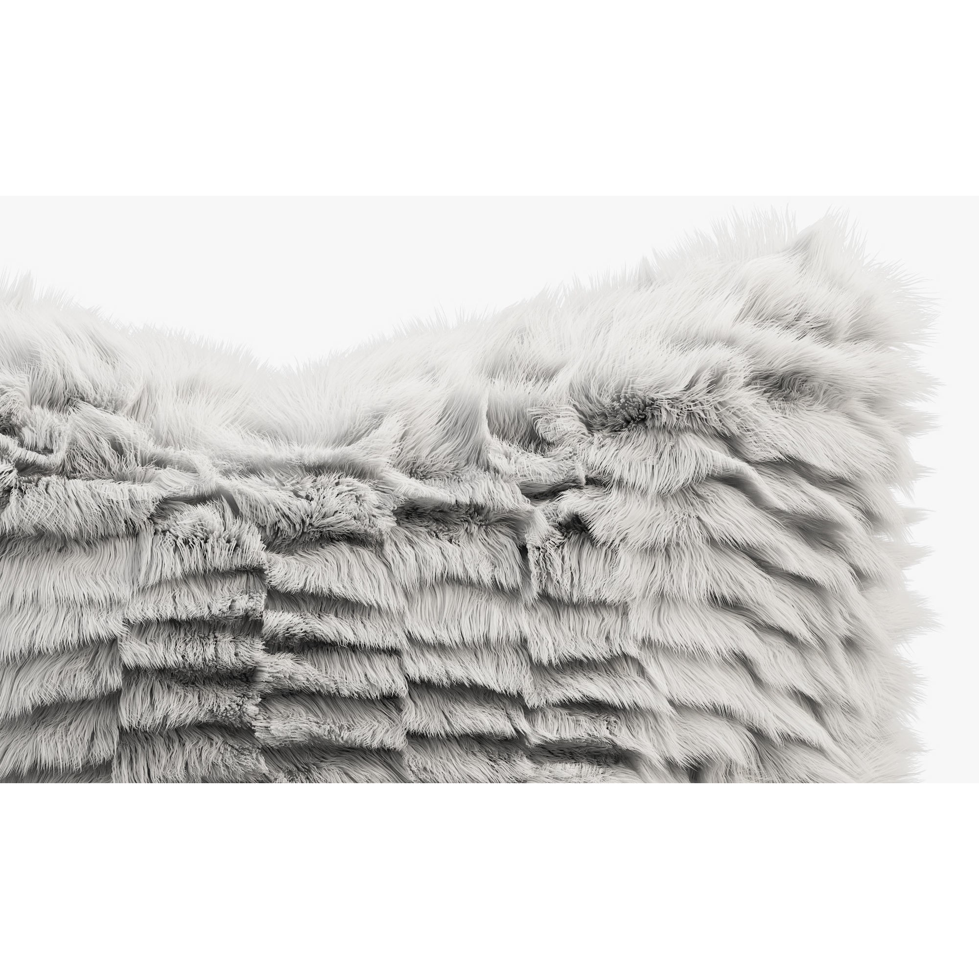 Collection of 38 Fur Pillows - High-Quality 3D Model - View 96