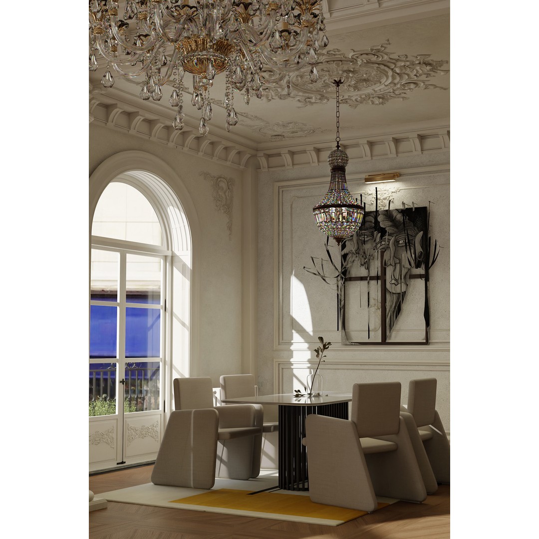 Paris Apartment 3D Model – Neoclassical Low-Poly Interior, Blender & FBX