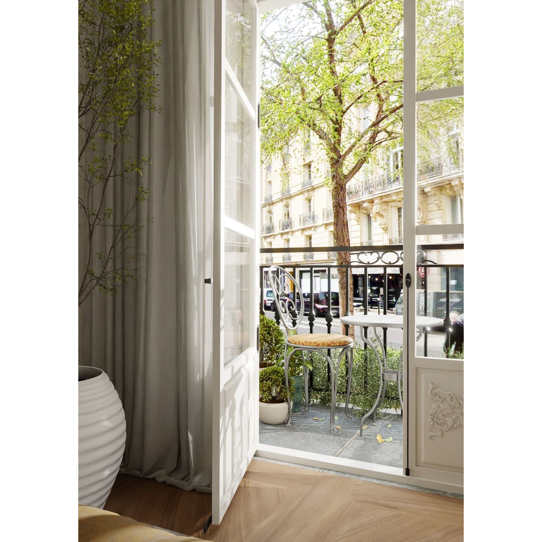 Paris Apartment 3D Model – Neoclassical Low-Poly Interior, Blender & FBX - View 6