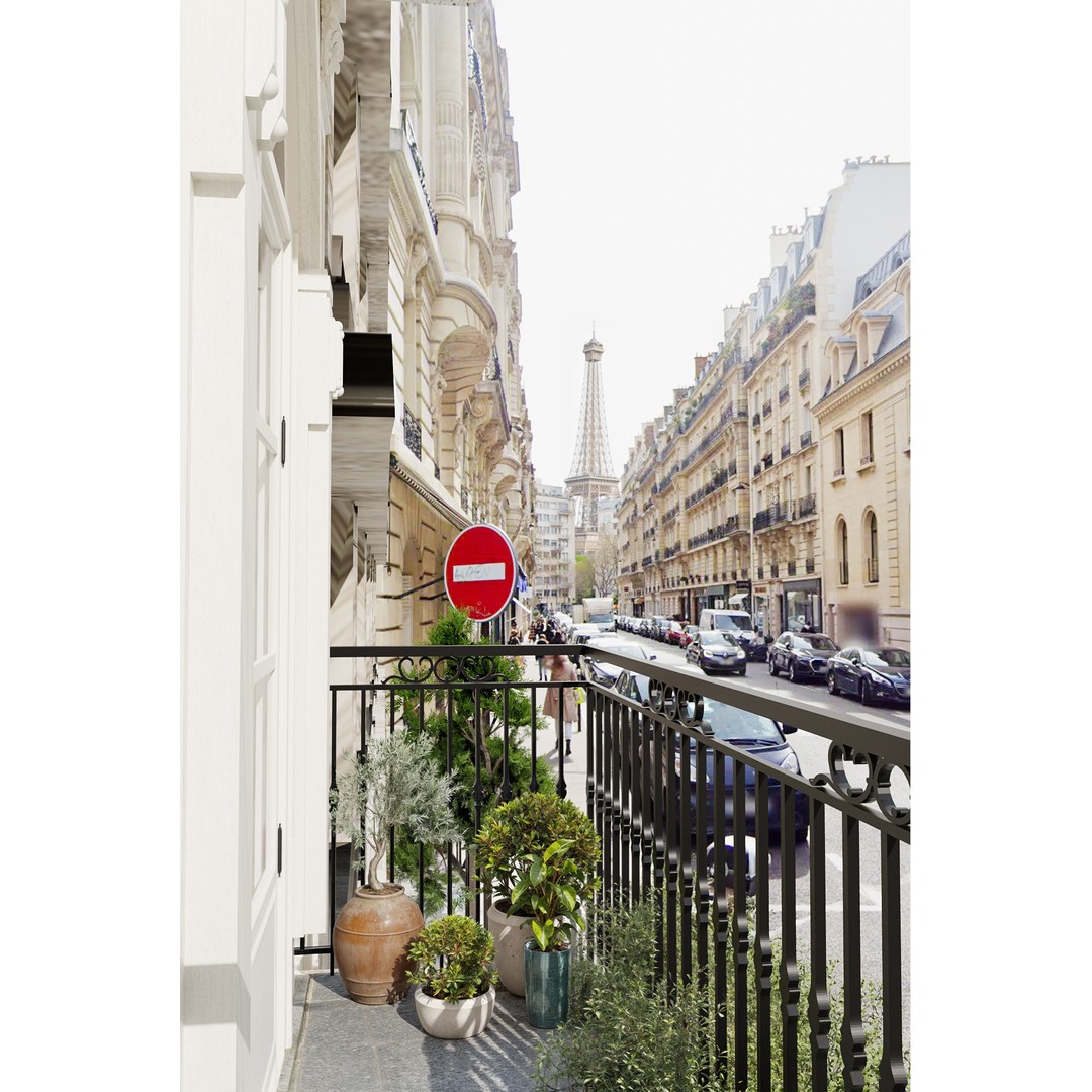 Paris Apartment 3D Model – Neoclassical Low-Poly Interior, Blender & FBX - View 8