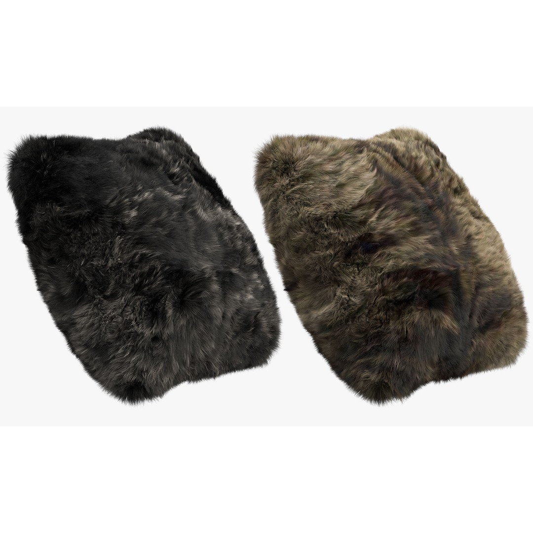 Fur Pillows 3D Model – Cozy Decorative Set, FBX & OBJ Formats - View 20
