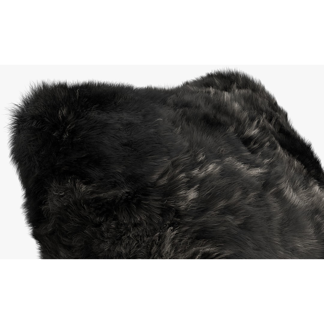 Fur Pillows 3D Model – Cozy Decorative Set, FBX & OBJ Formats - View 21