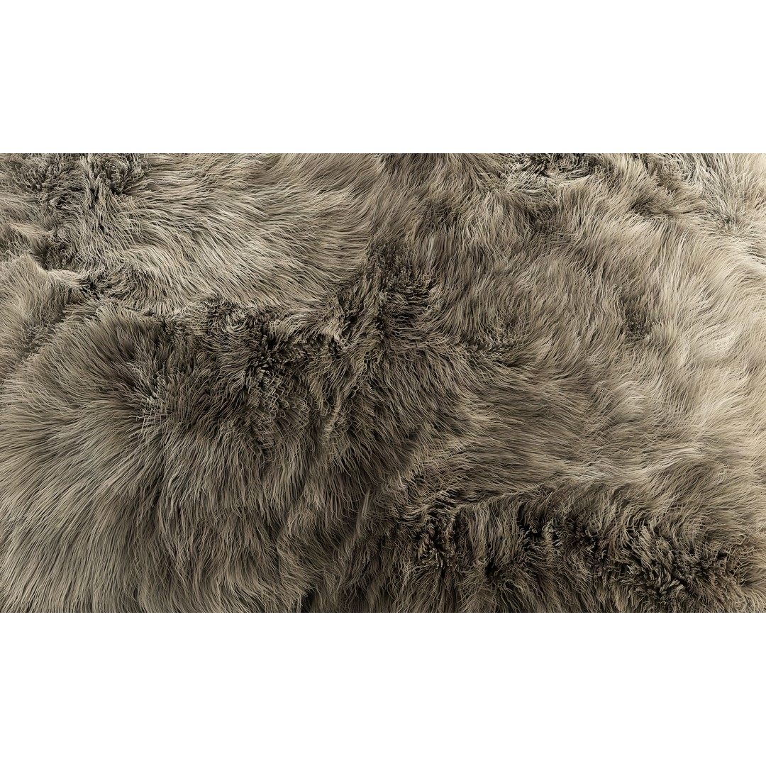 Fur Pillows 3D Model – Cozy Decorative Set, FBX & OBJ Formats - View 6