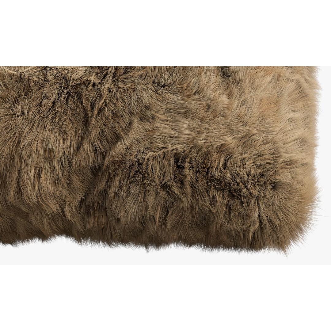 Fur Pillows 3D Model – Cozy Decorative Set, FBX & OBJ Formats - View 8