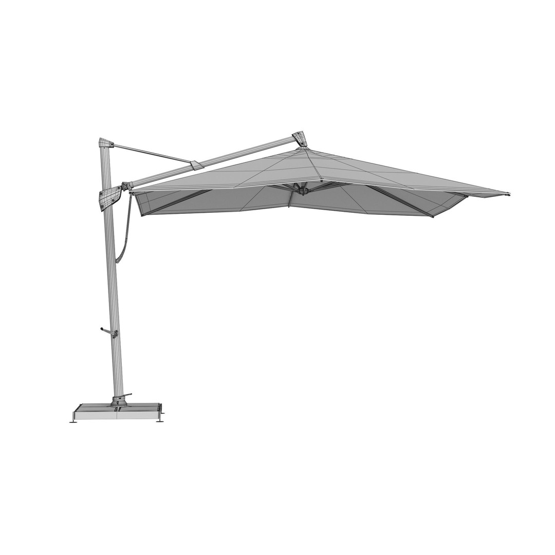 Glatz Sombrano S Plus Patio Umbrella 3D Model – High Poly PBR Asset, FBX - View 12