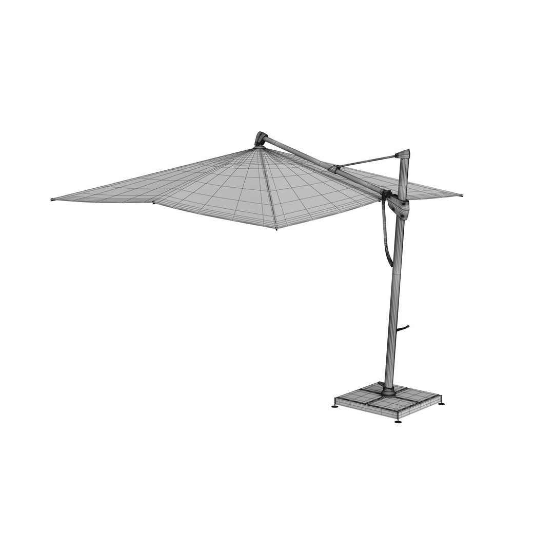 Glatz Sombrano S Plus Patio Umbrella 3D Model – High Poly PBR Asset, FBX - View 15