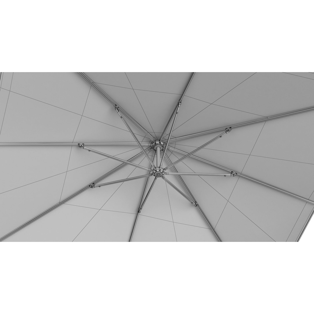 Glatz Sombrano S Plus Patio Umbrella 3D Model – High Poly PBR Asset, FBX - View 16