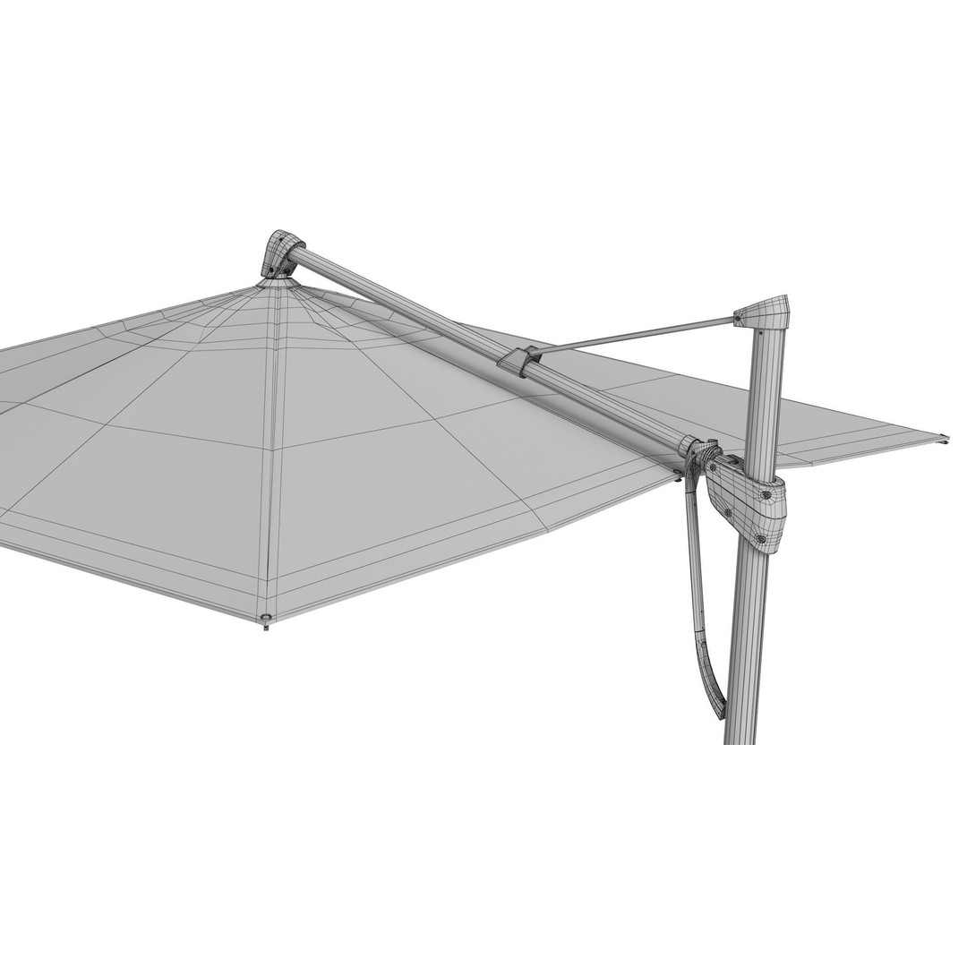 Glatz Sombrano S Plus Patio Umbrella 3D Model – High Poly PBR Asset, FBX - View 18
