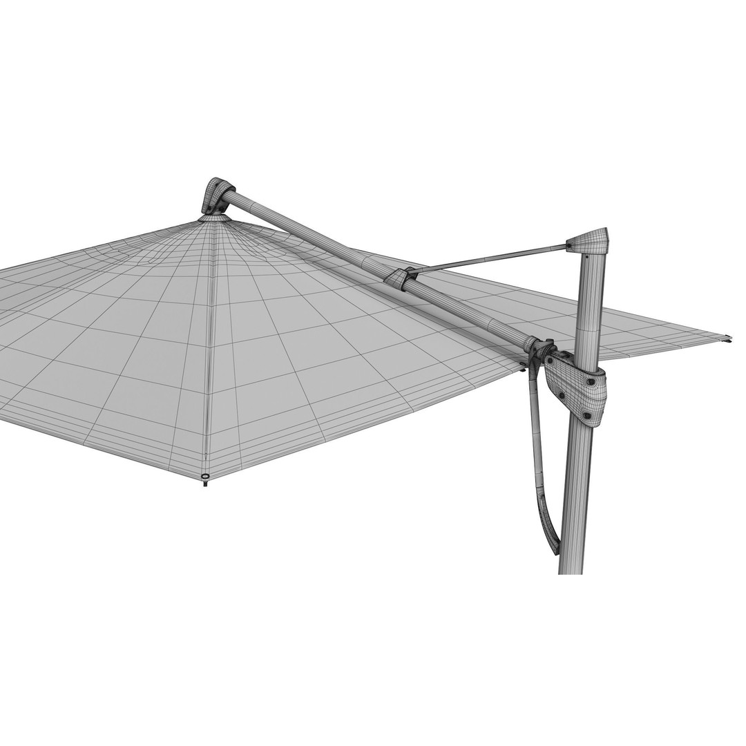 Glatz Sombrano S Plus Patio Umbrella 3D Model – High Poly PBR Asset, FBX - View 19