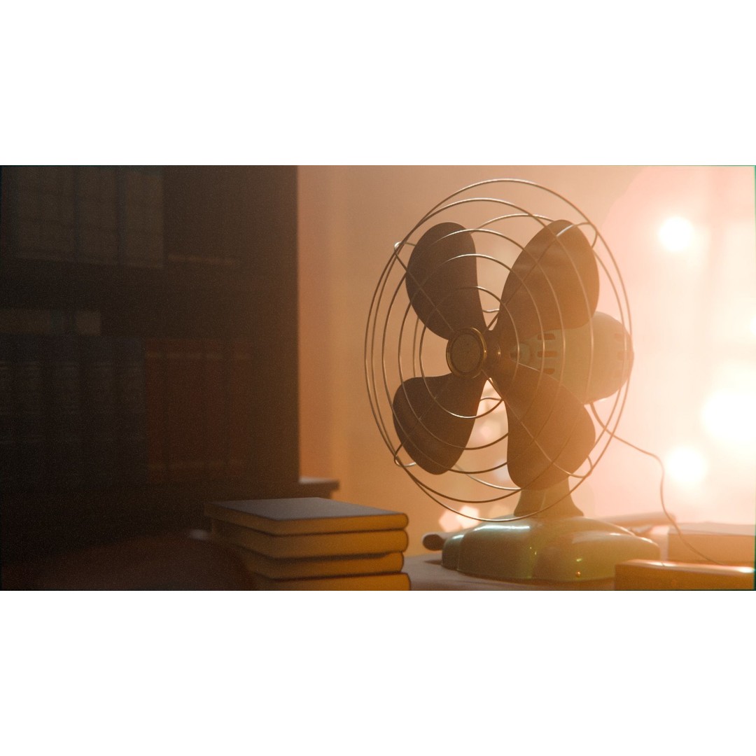Old Office 3D Model – Low Poly Interior Scene, Game Ready Formats - View 19