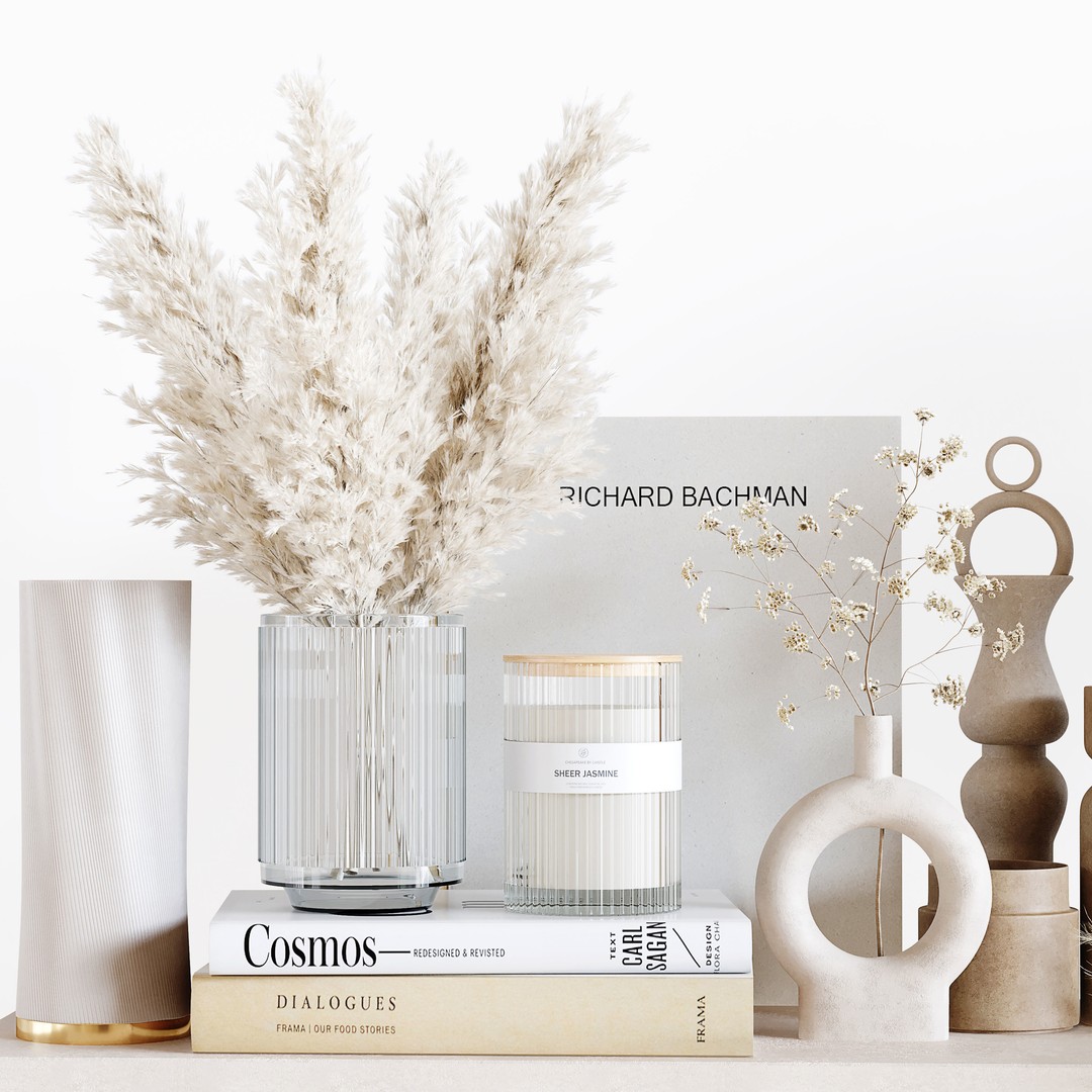 Decorative Set 165 3D Model – Low Poly Architectural Decoration, FBX, OBJ