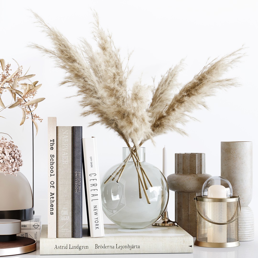 Decorative Set 165 3D Model – Low Poly Architectural Decoration, FBX, OBJ - View 3