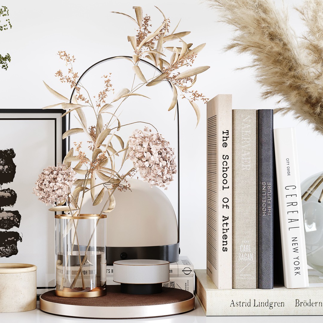 Decorative Set 165 3D Model – Low Poly Architectural Decoration, FBX, OBJ - View 4