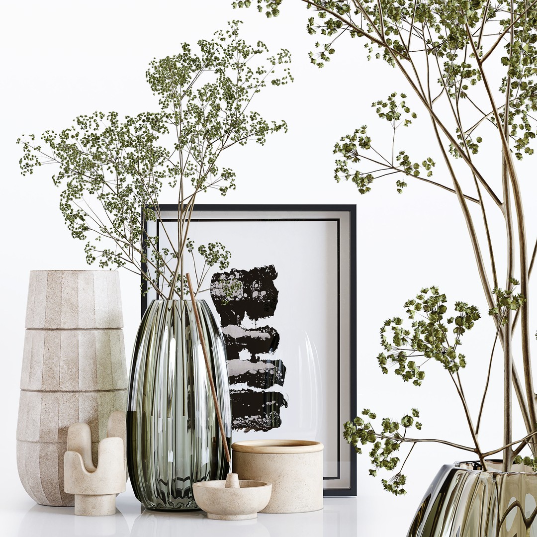 Decorative Set 165 3D Model – Low Poly Architectural Decoration, FBX, OBJ - View 5