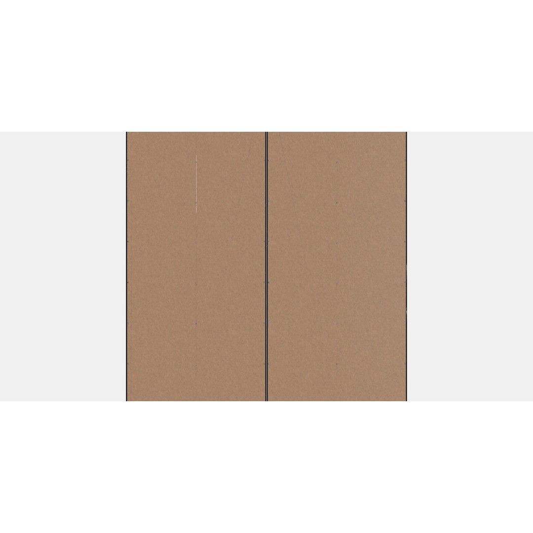 BRIMNES Storage 3D Model – Modern Furniture with Glass Doors, FBX