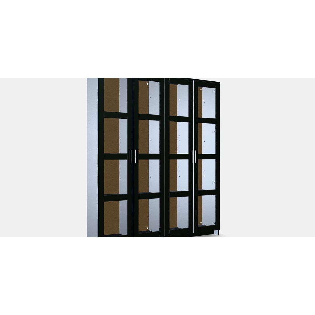 BRIMNES Storage 3D Model – Modern Furniture with Glass Doors, FBX - View 11