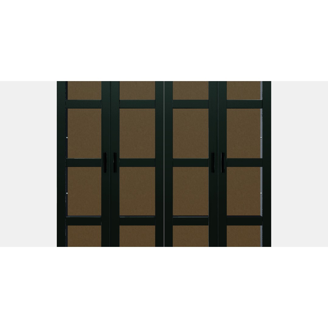 BRIMNES Storage 3D Model – Modern Furniture with Glass Doors, FBX - View 12