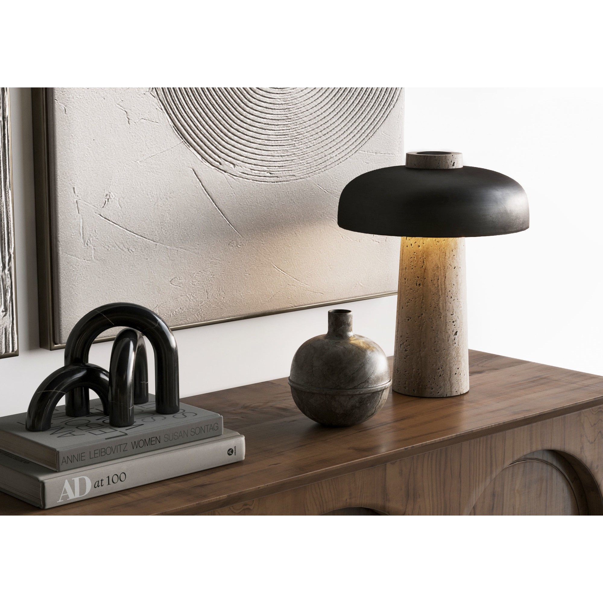 Table and Chairs Furniture Set - PBR 3D Model - View 8